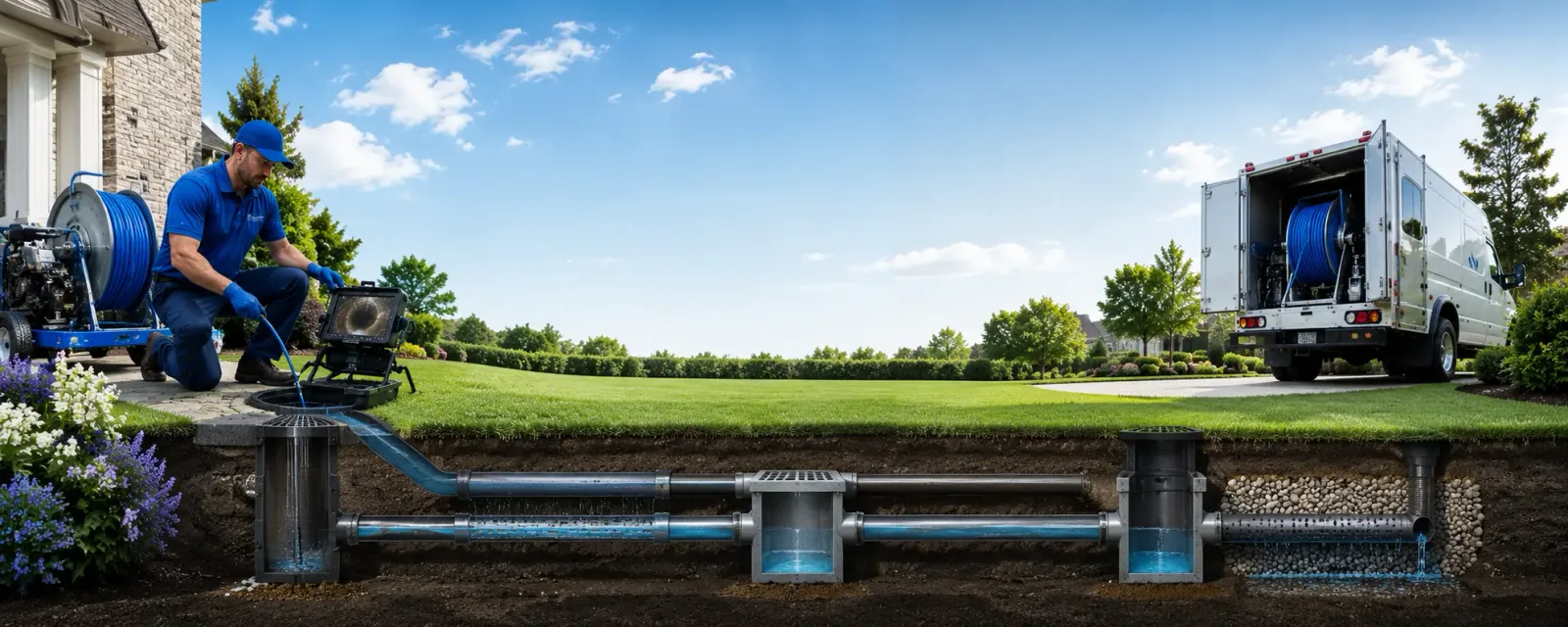 Outdoor drain cleaning information for Masonic Home, KY